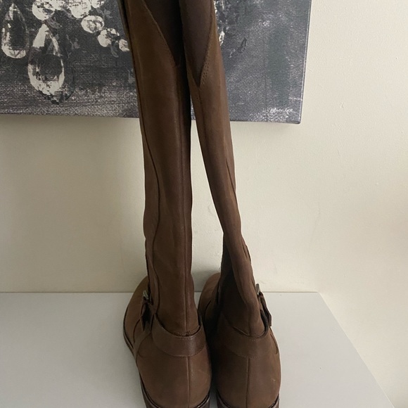 Cole Haan Leather  Nike Air Tall Riding Boots  10 - Picture 2 of 14